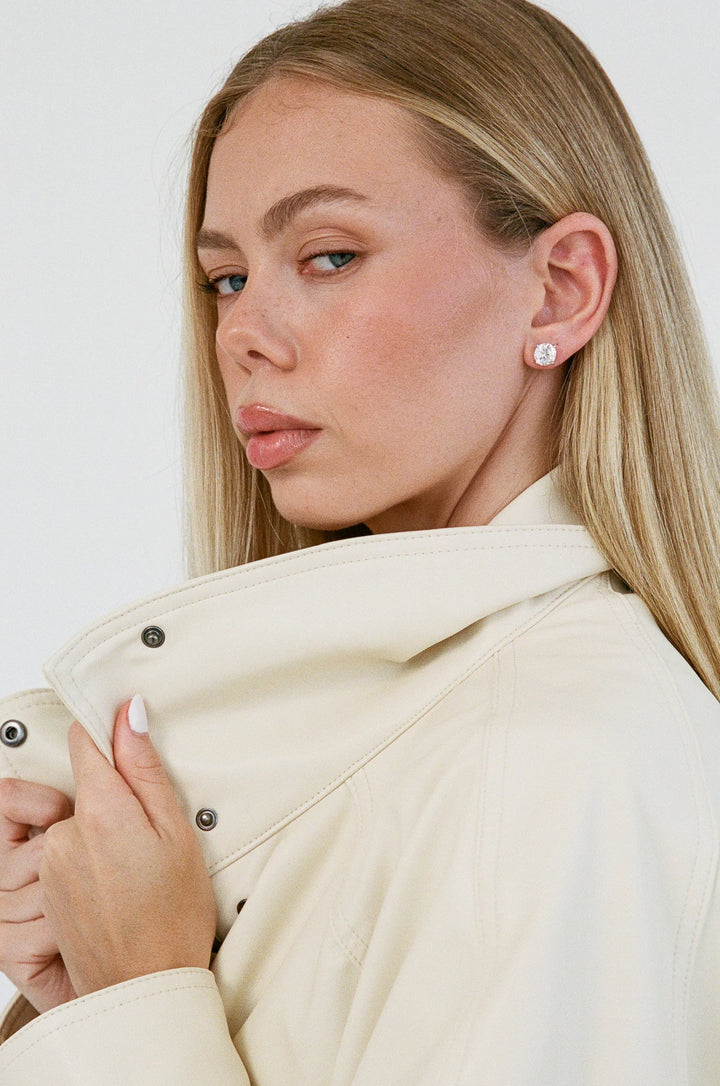 Round Studs 2CT - Gold