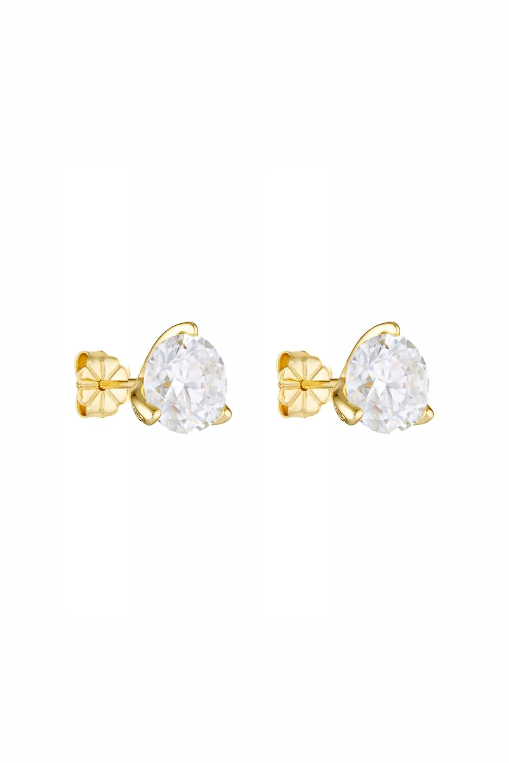 Round Studs 2CT - Gold