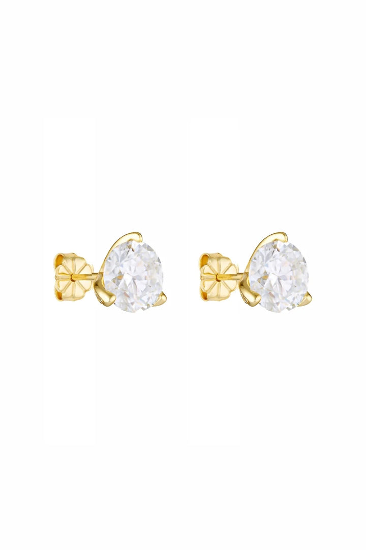Round Studs 2CT - Gold