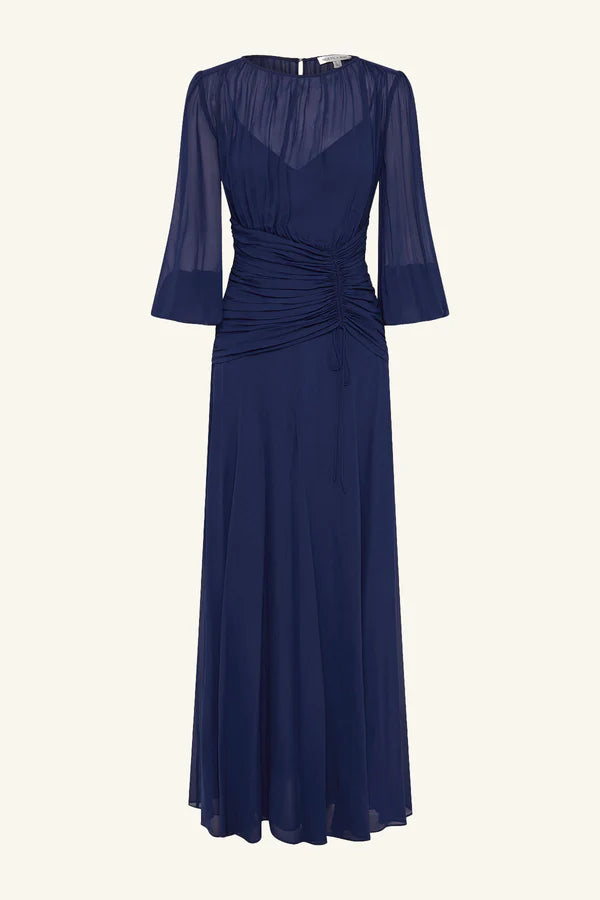 Romy Nigh Neck Maxi Dress - Midnight