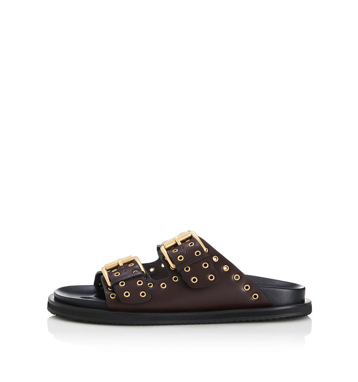 Patsy - Choc Leather