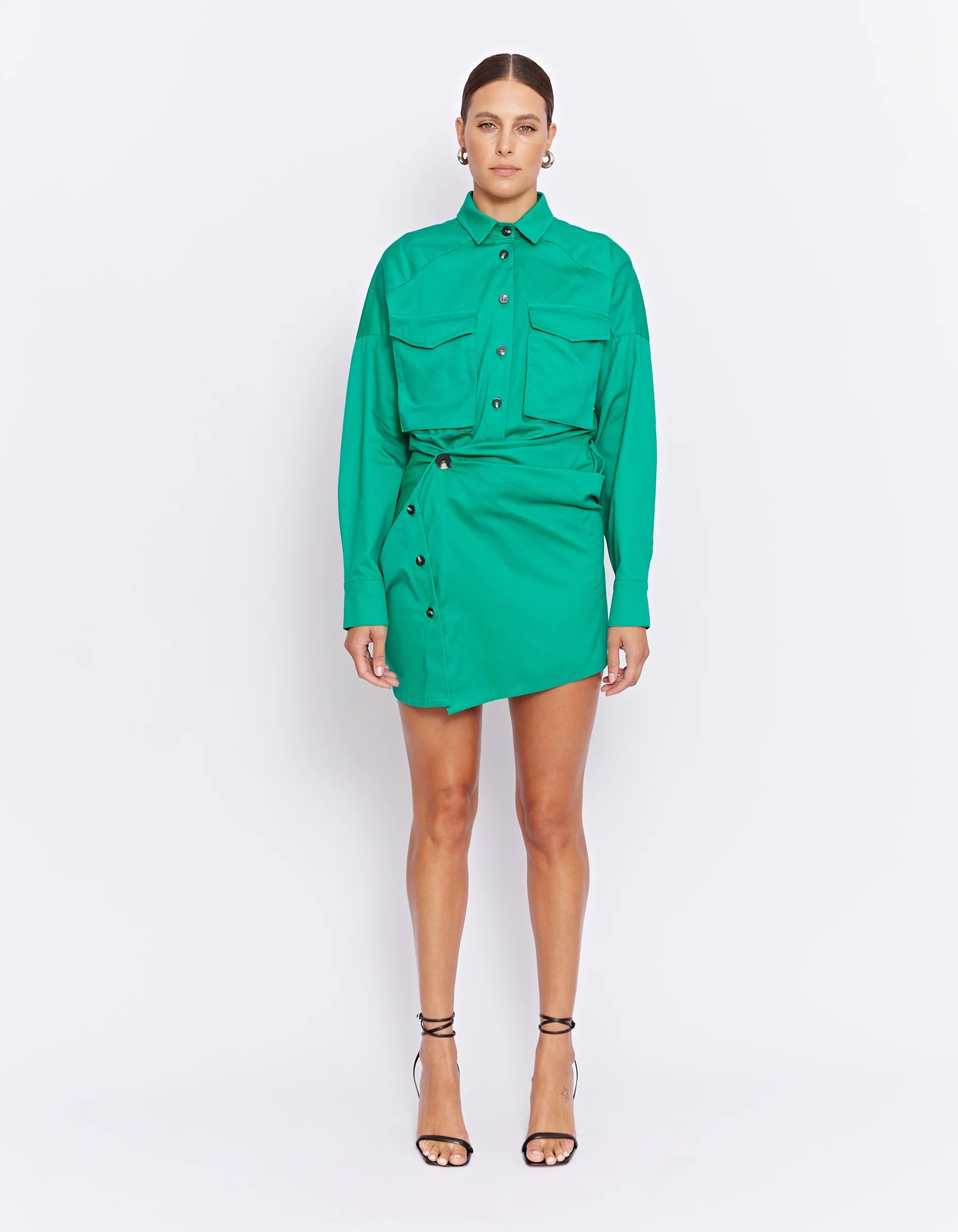 Forbes Mini Dress - Leaf