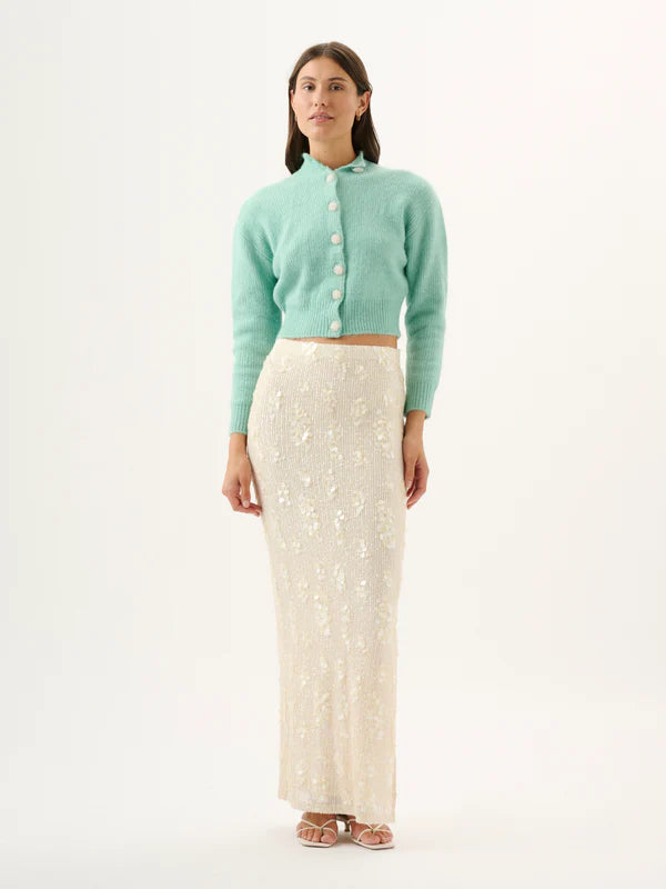 Yves Skirt - Ivory Sequin