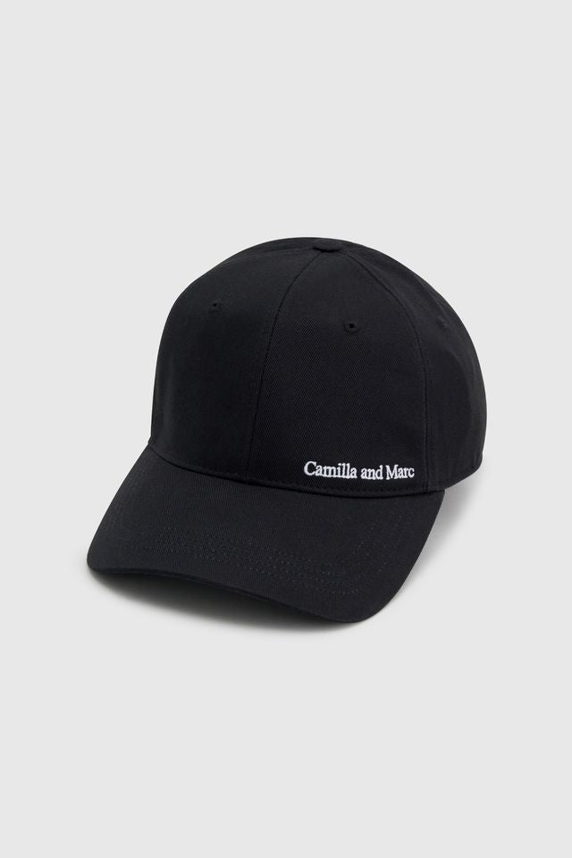 Thome Embroidered Cap - Black