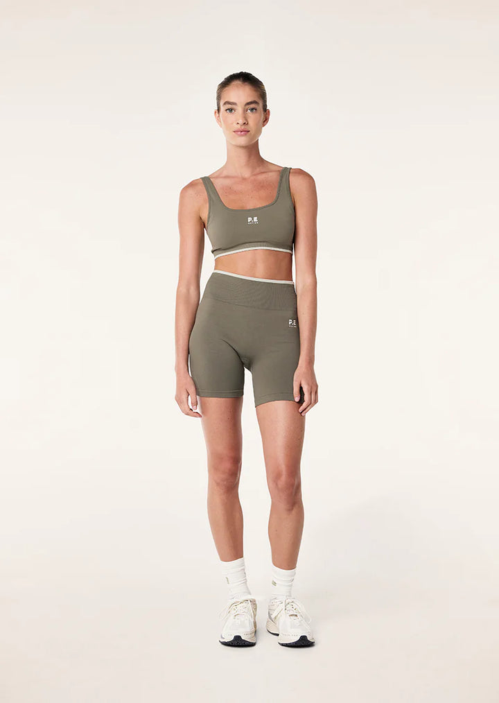 Restore Seamless 5 Bike Short - Khaki