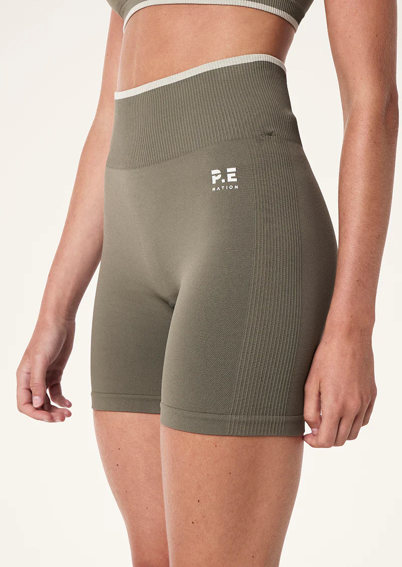 Restore Seamless 5 Bike Short - Khaki