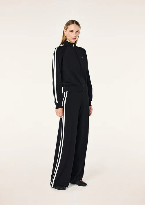 Retreat Knit Jacket - Black/Whisper White