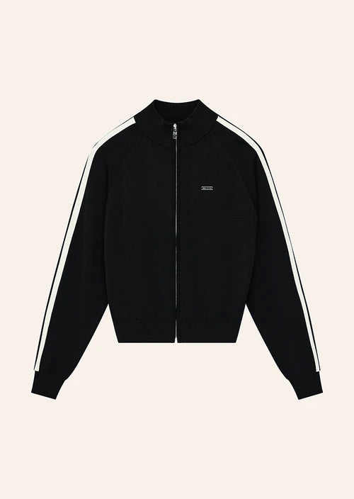 Retreat Knit Jacket - Black/Whisper White