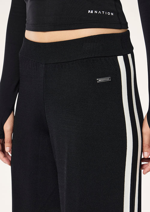 Retreat Knit Pant - Black/Whisper White
