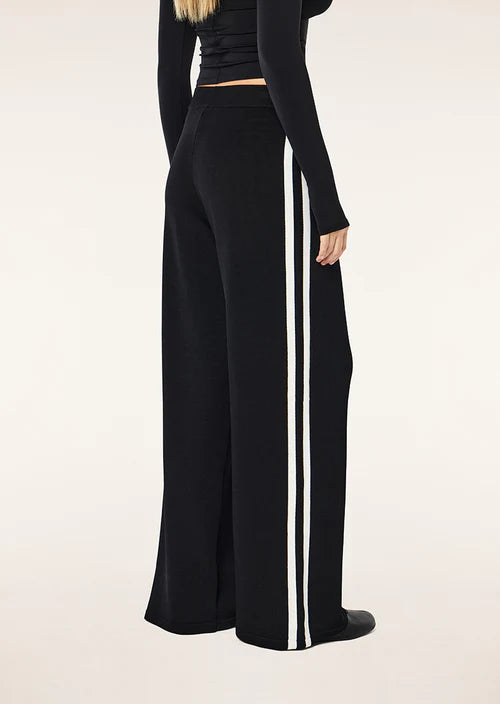 Retreat Knit Pant - Black/Whisper White