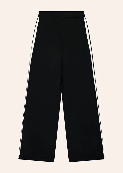 Retreat Knit Pant - Black/Whisper White