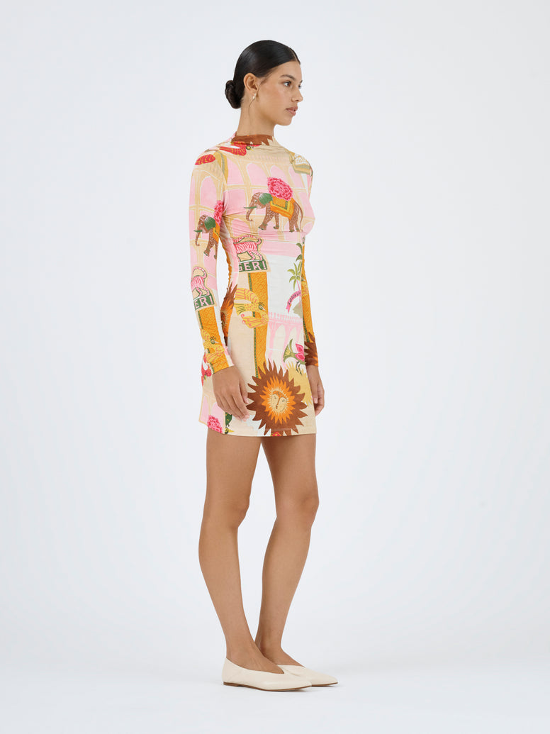 Goldie Mini Dress - Pink City