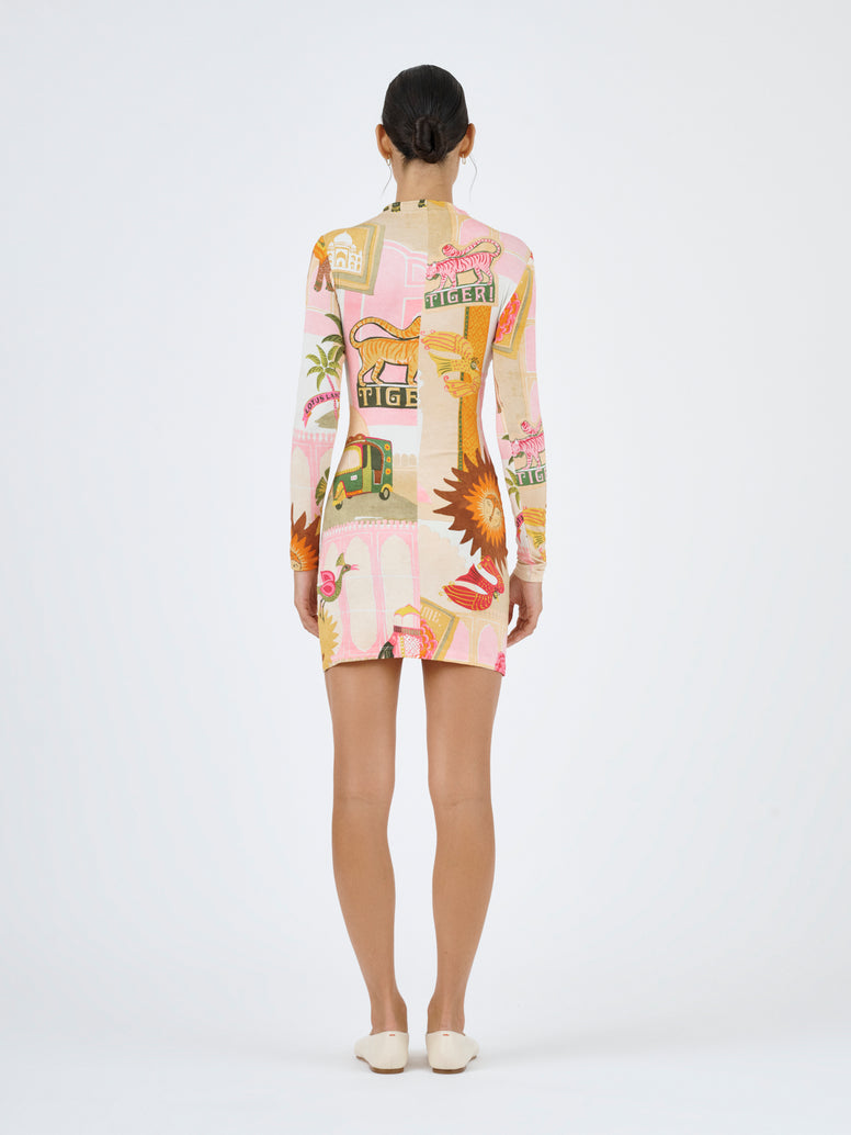 Goldie Mini Dress - Pink City