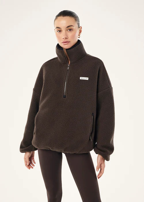 Rotate Quarter Zip - Coffee
