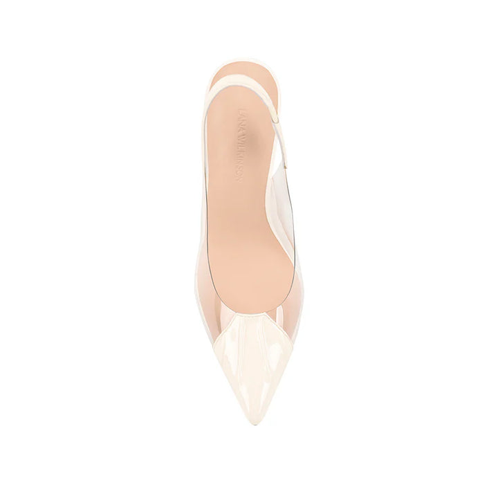Romy Slingback Heel - White