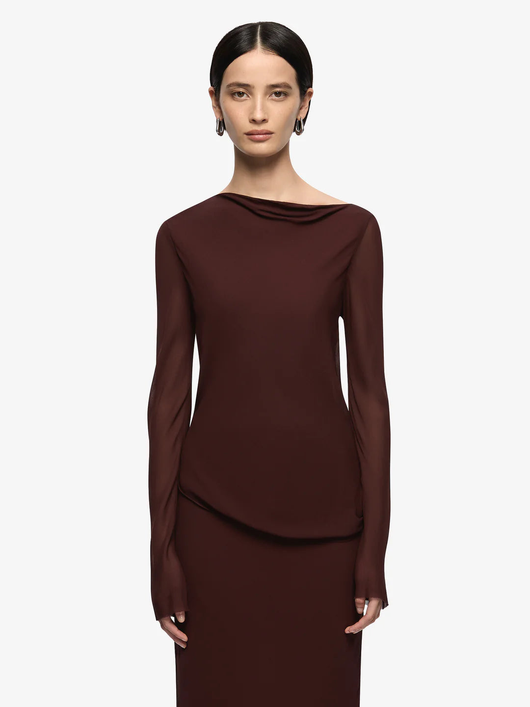 Amanda L/S Maxi Dress - Raisin