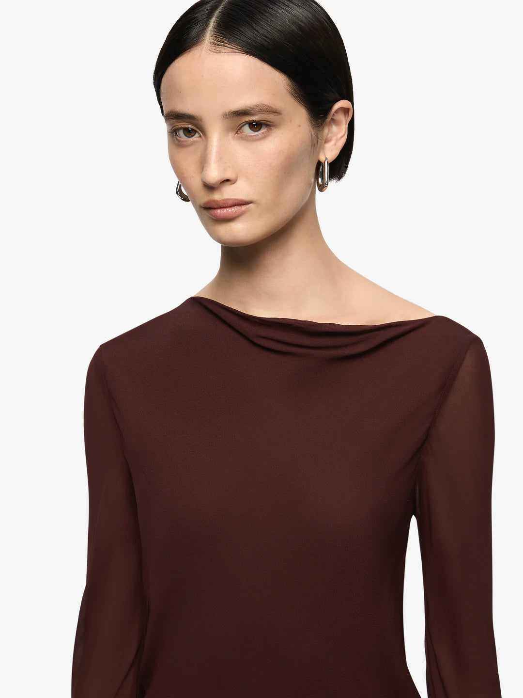 Amanda L/S Maxi Dress - Raisin