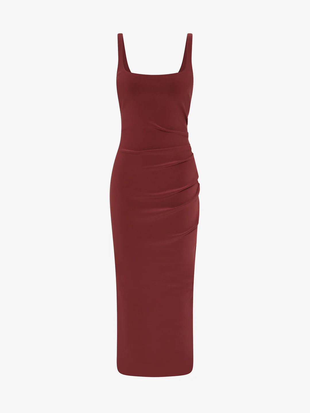 Karina Tuck Midi Dress - Sangria