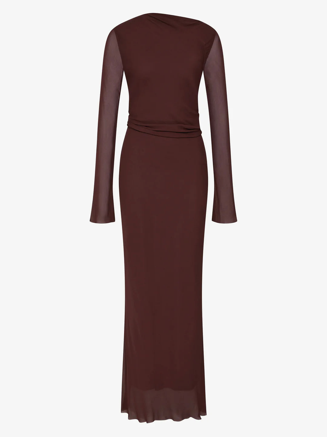 Amanda L/S Maxi Dress - Raisin