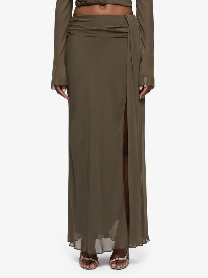 Briya Maxi Skirt - Twig