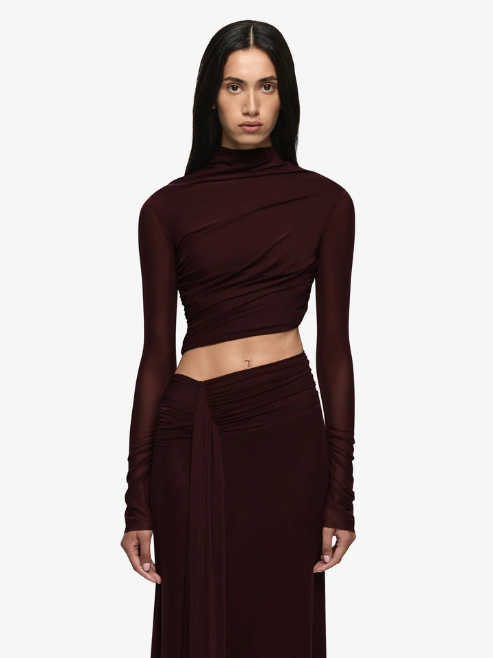 Conni L/S Maxi Dress - Plum