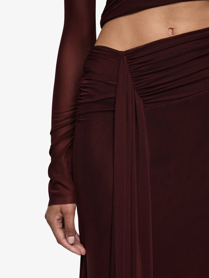 Conni L/S Maxi Dress - Plum