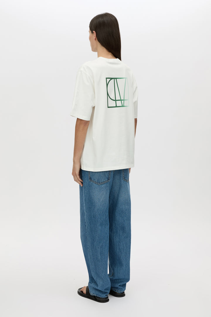 Eliasson Tee - Soft White/Forest