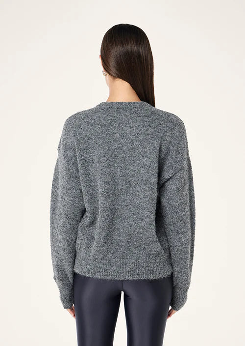 Sable Knit Bomber - Grey Marle