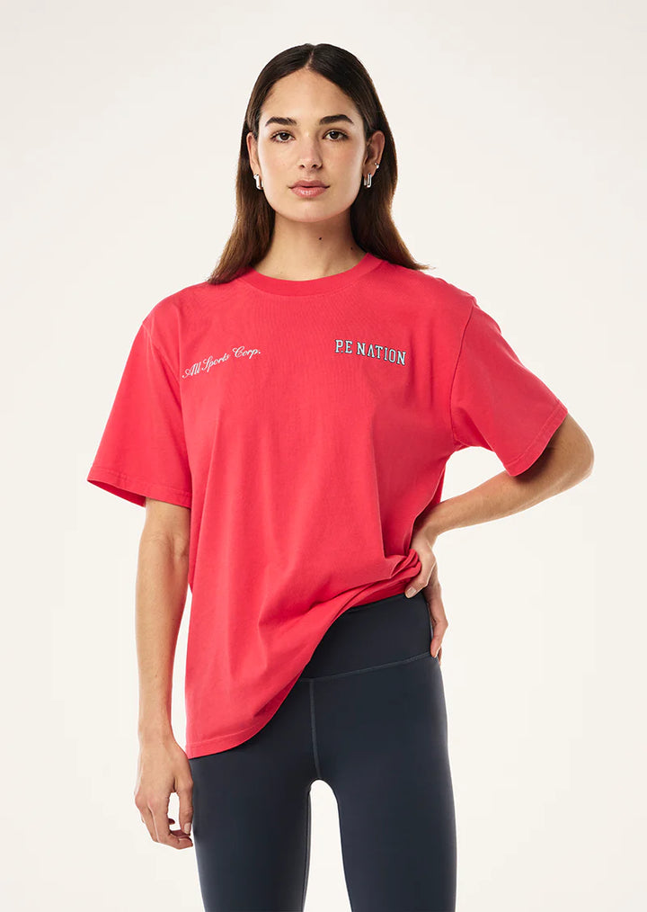 Slate Tee - Washed Strawberry