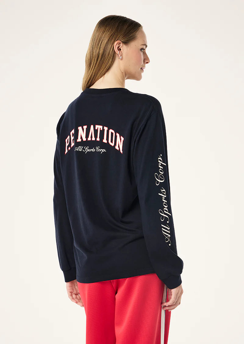 Surge LS Tee - Dark Sapphire