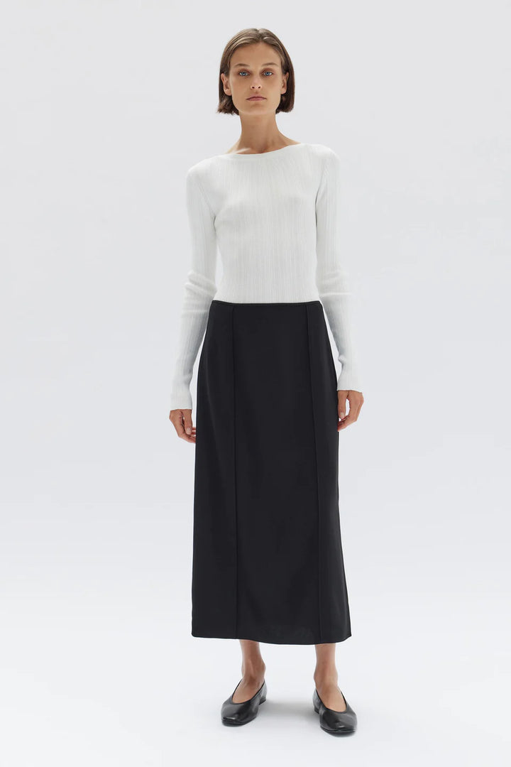 Sabine Crepe Skirt - Black