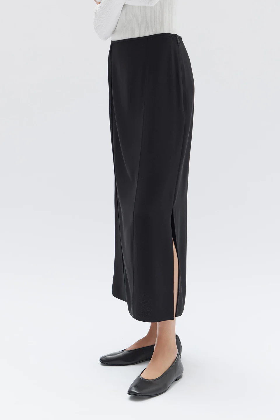 Sabine Crepe Skirt - Black