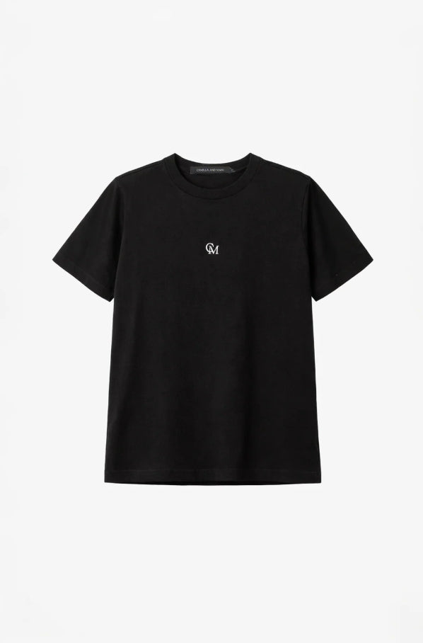 Lyra Logo Tee - Black/White