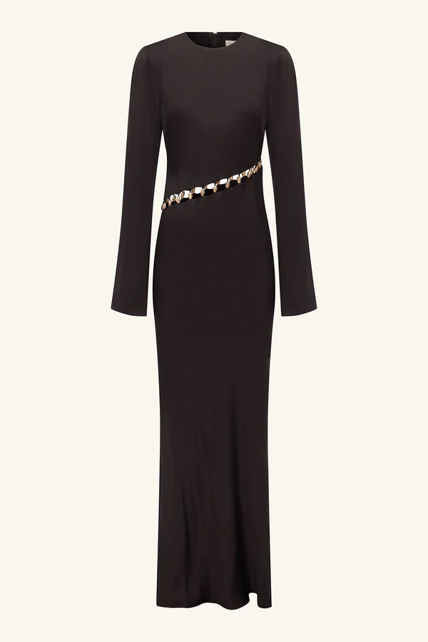 Winslow Asymmetric Maxi Dress - Black