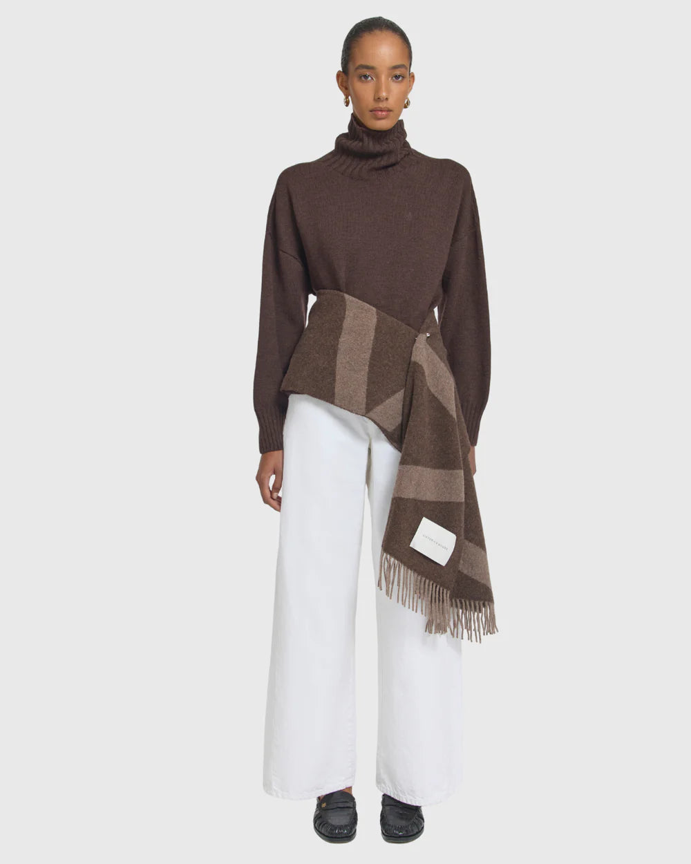 Snowdrift Scarf - Chocolate