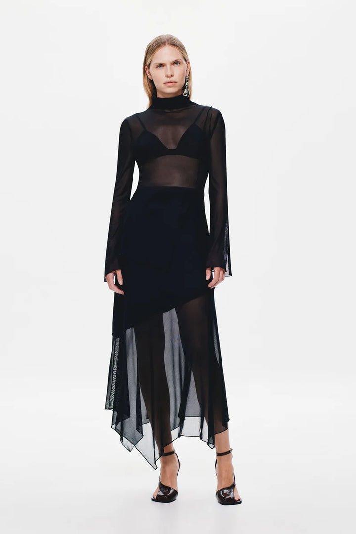 Elisa Mesh Skirt - Black
