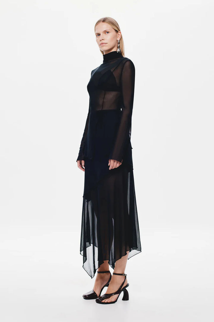 Elisa Mesh Skirt - Black