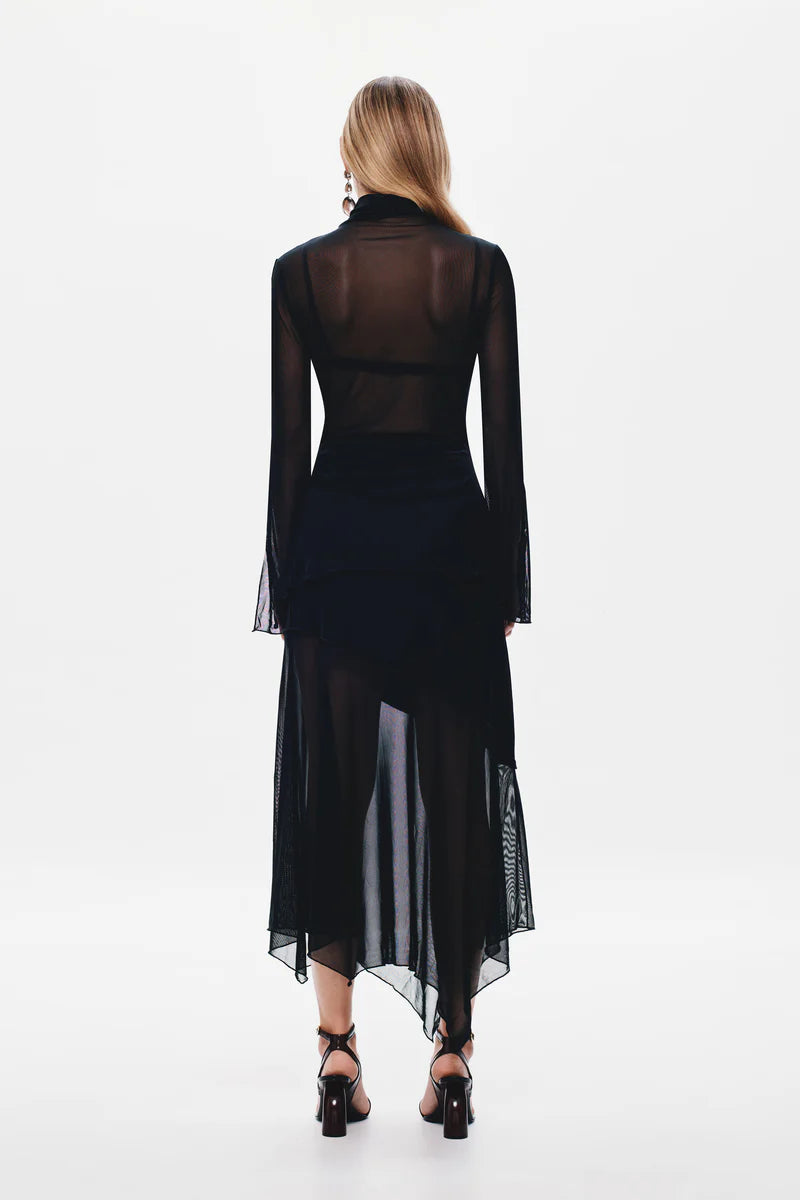 Elisa Mesh Skirt - Black
