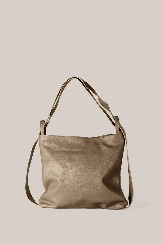 Bella Backpack Tote - Taupe