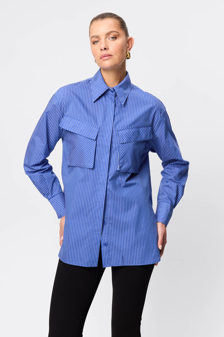 Tudor Shirt - Blue Stripe