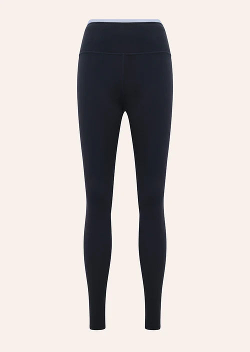Vita F/L Legging - Black/Heather Blue