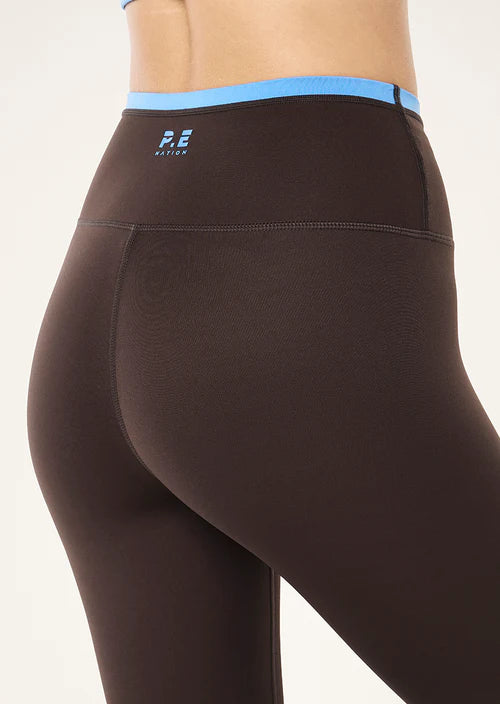 Vital Legging - Coffee/Marina Blue