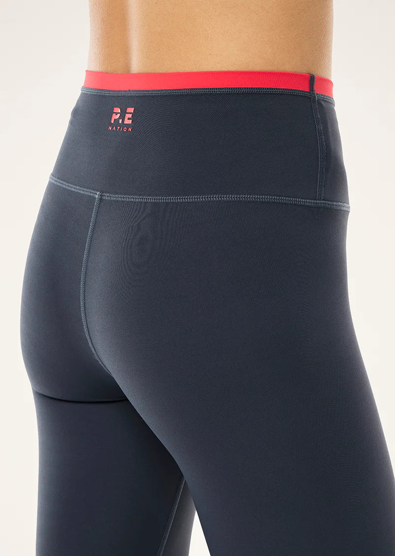Vita F/L Legging - Marine Blue/Red