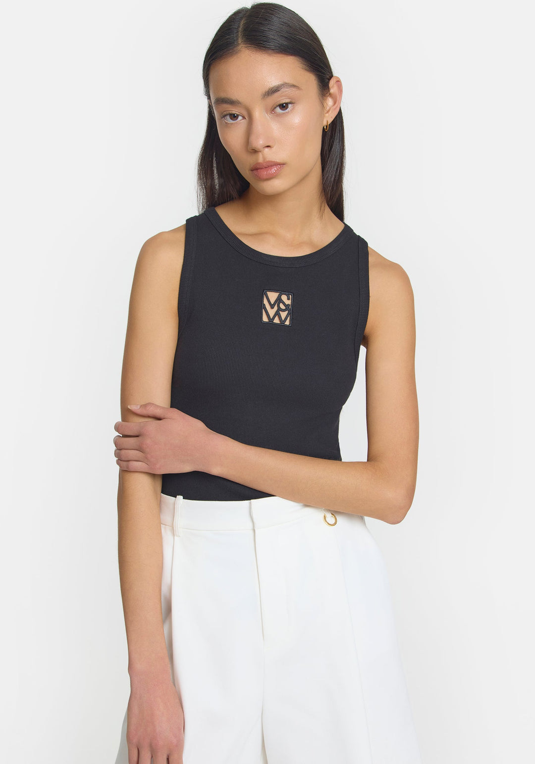 V&W Cut Out Tank - Black