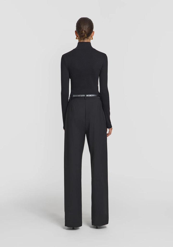 V&W Rib Turtleneck - Black