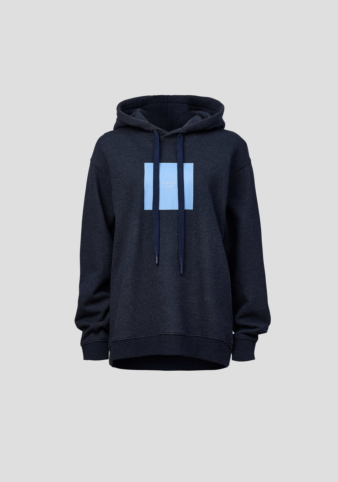 Woods Unisex Hoodie - Navy Marle
