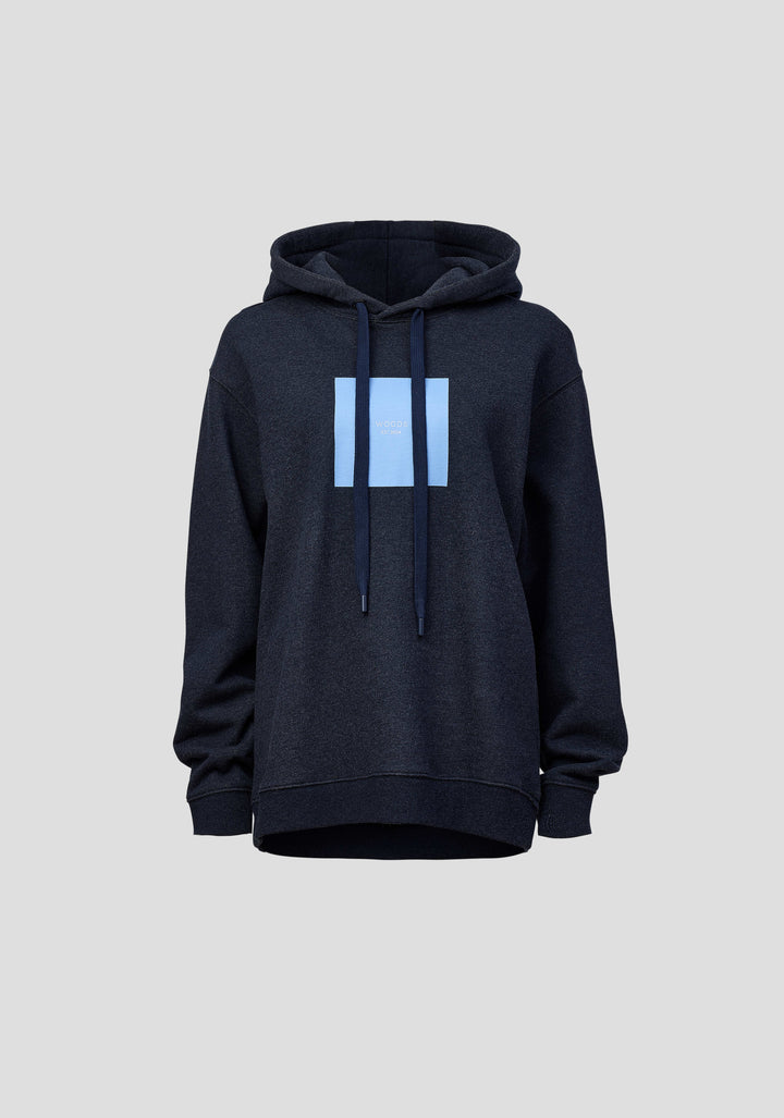 Woods Unisex Hoodie - Navy Marle