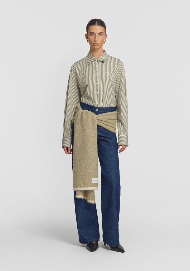 Trinity Shirt - Pistachio Stripe