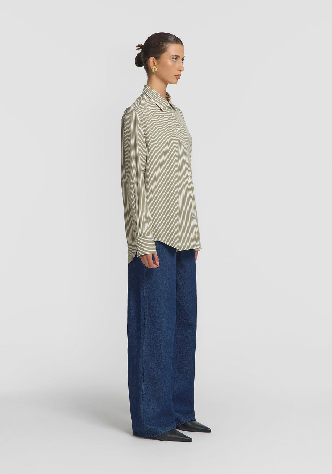 Trinity Shirt - Pistachio Stripe