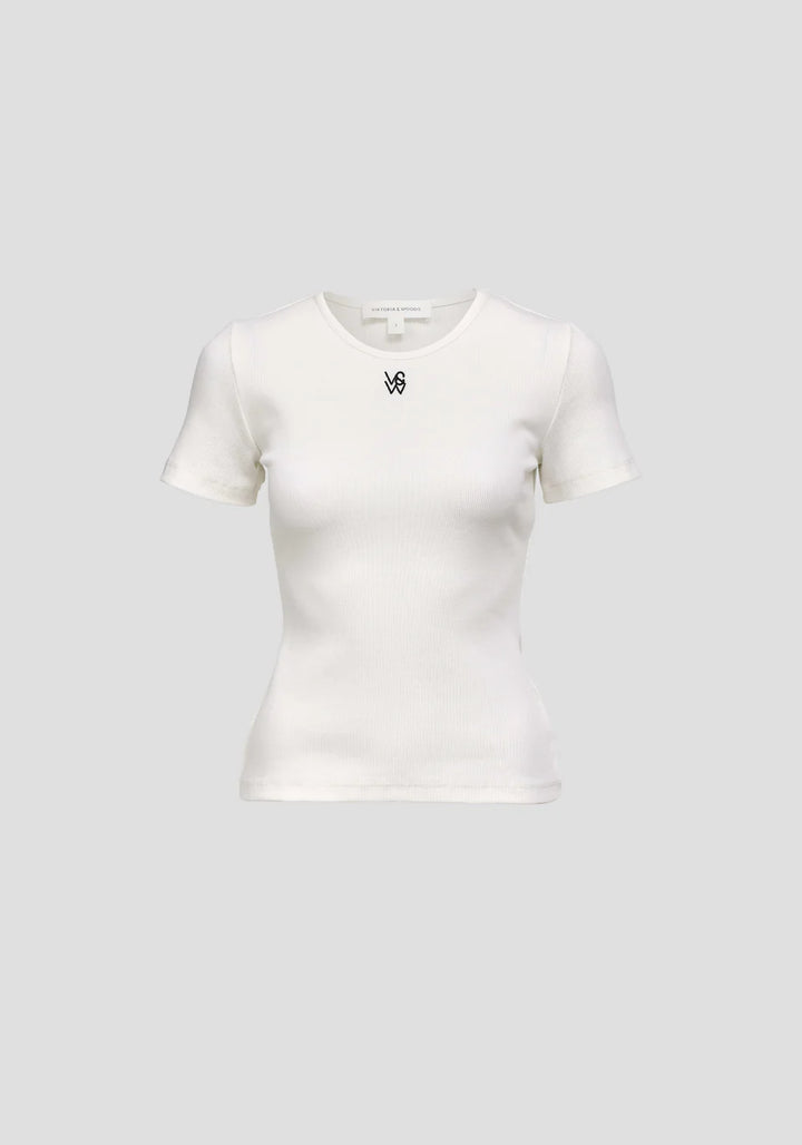 V&W Tee - Ivory
